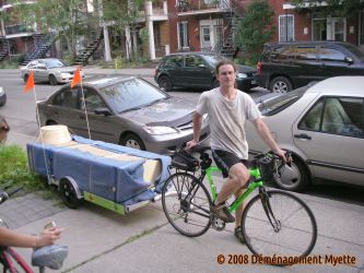 Premier contrat de déménagement à vélo