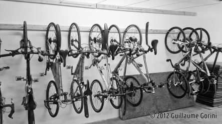 Une partie de notre flotte de vélos de déménagement