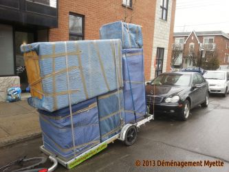 Test d'une remorque modifiée de 8 pieds, avec 3 électros et 1 armoire